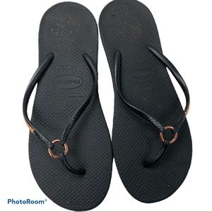 havaianas ring flip flops